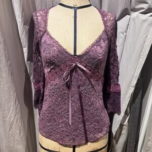 Ann Ferriday Vintage Sweetheart Empire Top S/ M